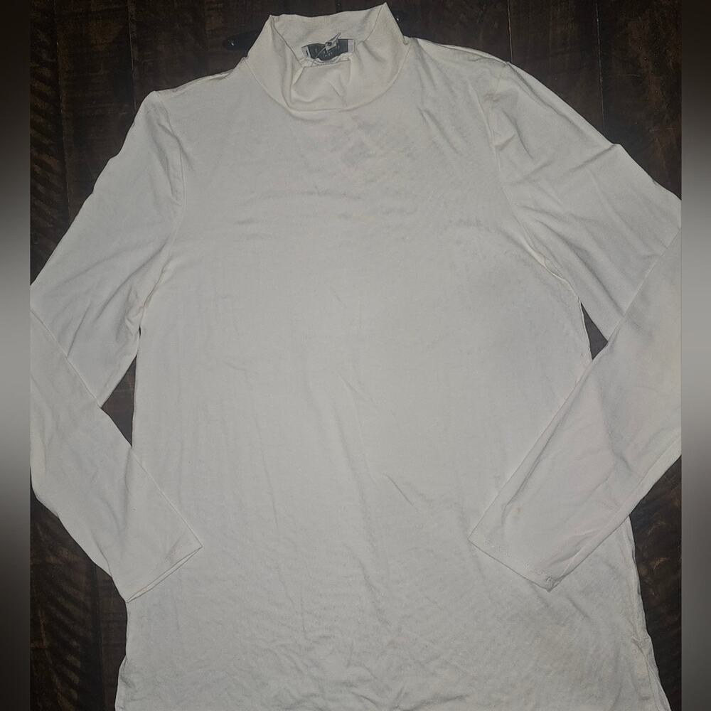 NWT Cream Mock Neck Women's Long Sleeve Top